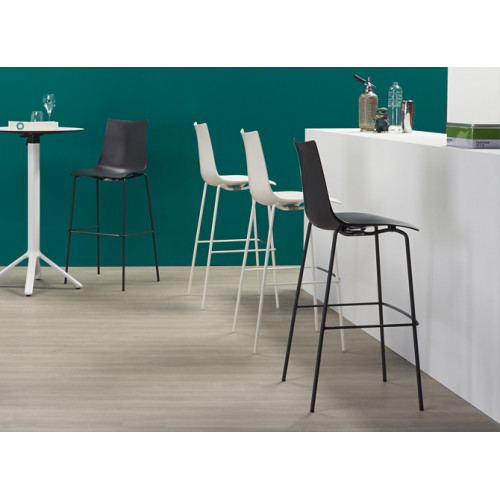 Барний стілець Zebra Technopolymer Linen  h.80см