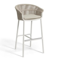 Барний стілець Lake  h84 White/Beige