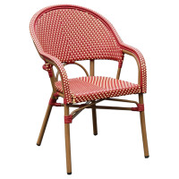 Крісло DC357C Retro Red з підлокітниками