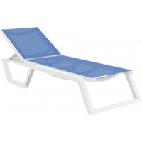 Шезлонг Rio  White Blue